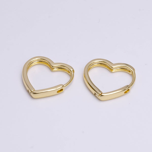 heart huggie | 18mm earring