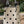 polka dot rope hand bag | black and cream