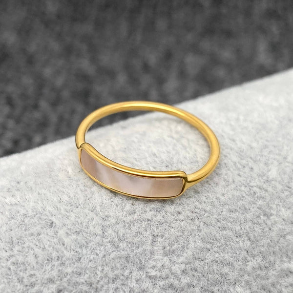 curved shell ring | 7 & 8
