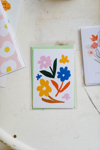 sunn Flowers | mini enclosure note card