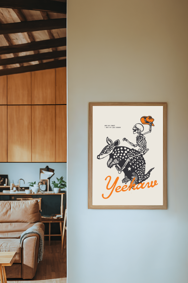 yeehaw 2 color | 12 x 18 print