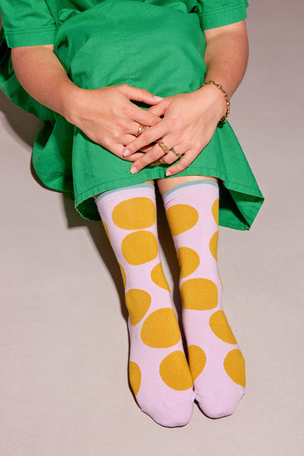 dot crew socks | wisteria