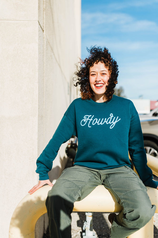 howdy  | atlantic drop shoulder fleece crewneck