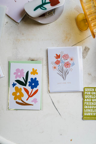 sunn Flowers | mini enclosure note card