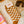checker crew socks | orange