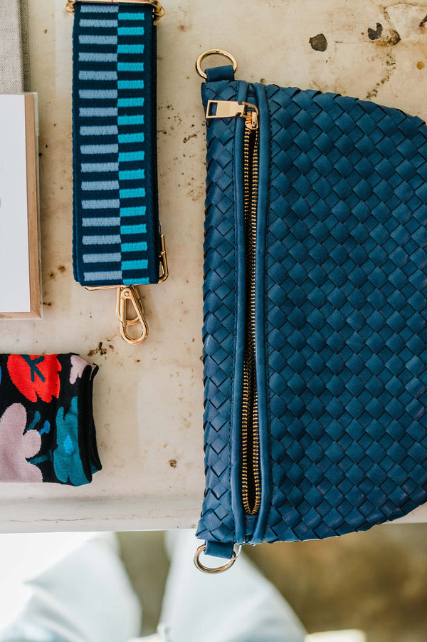 westlyn woven bum bag | denim blue