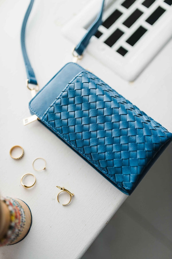 double duty phone bag | navy