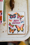 happy birthday butterflies | card