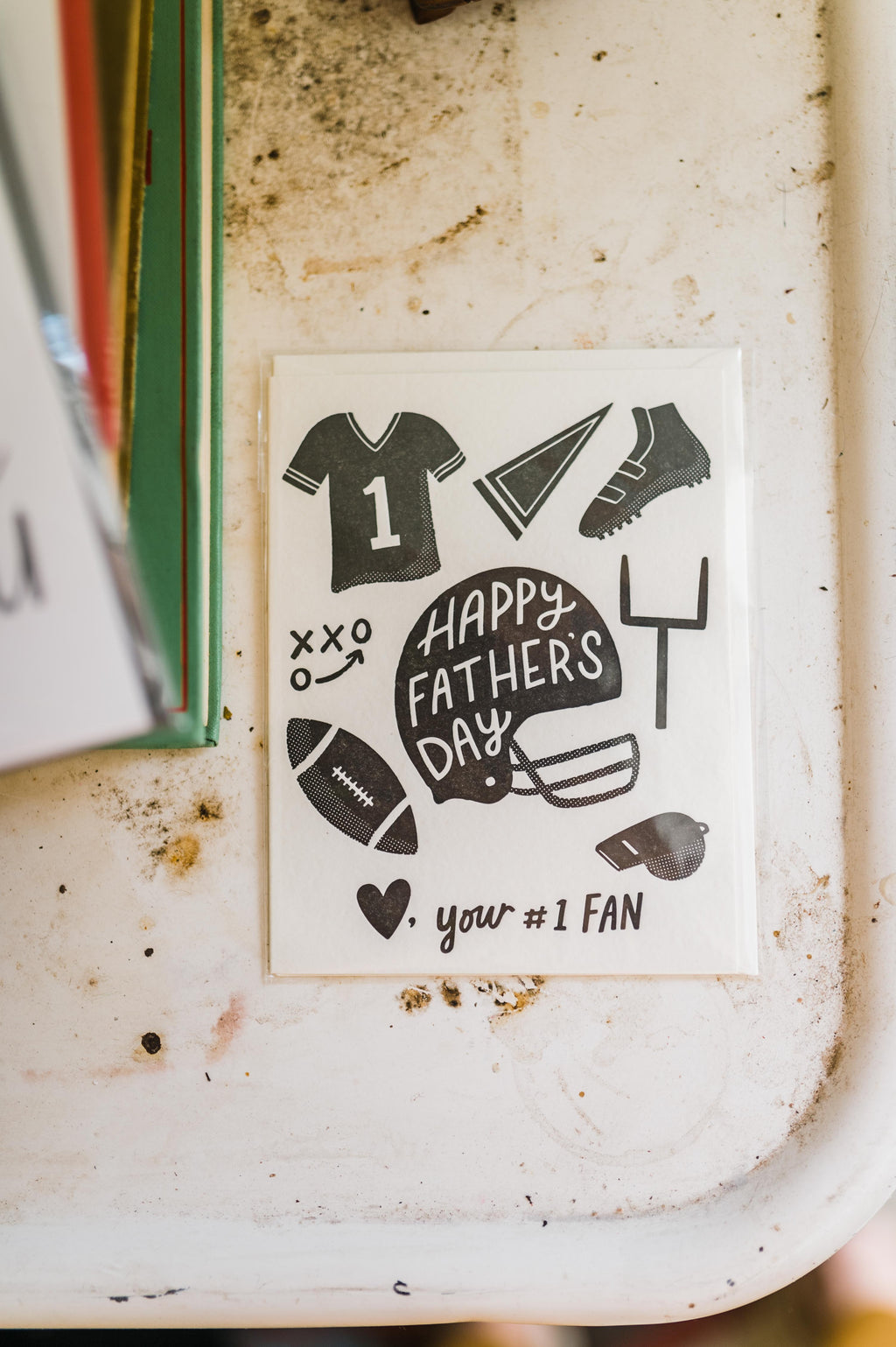 father's day football icons | card