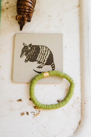 olive green color pop | bracelet