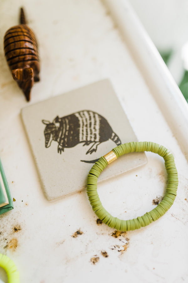 olive green color pop | bracelet