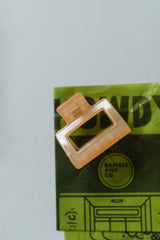 jelly hair clips | orange