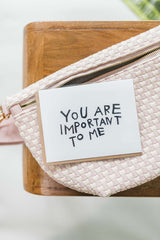 important to me | notecard