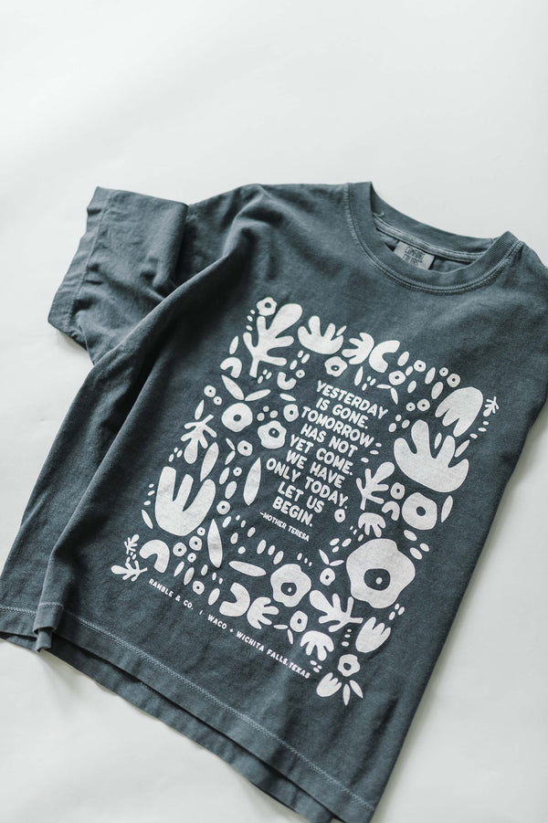 yesterday is gone | pepper boxy cropped tee