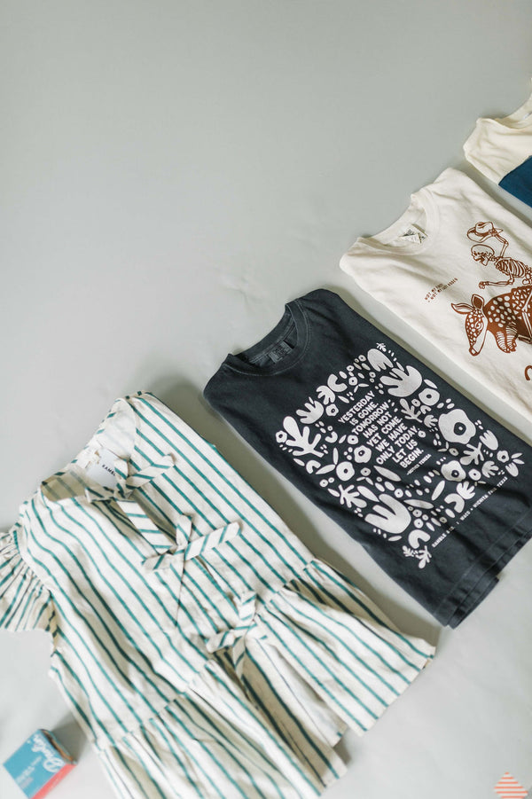 yesterday is gone | pepper boxy cropped tee