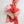 red passion bandana | red floral + polka dot