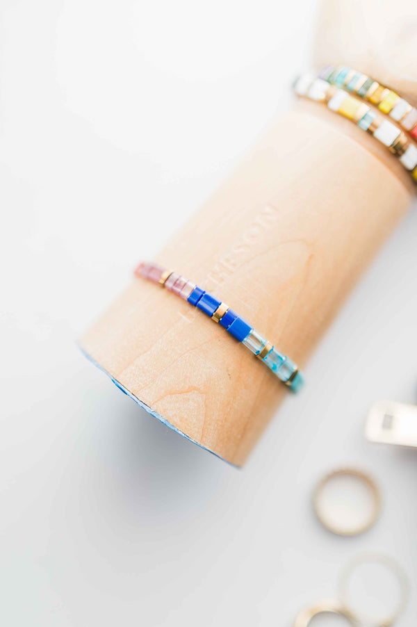 colorful stack bracelet | large multi