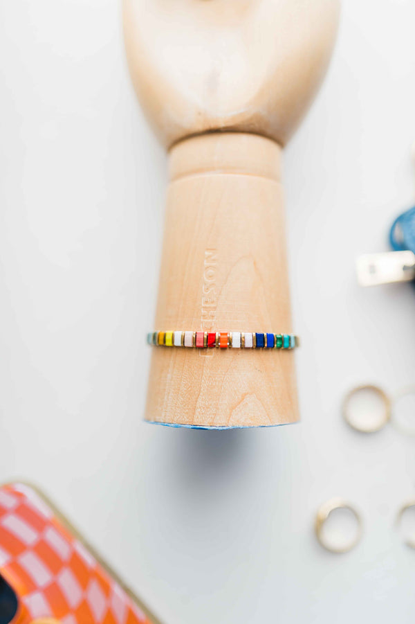 colorful stack bracelet | small multi