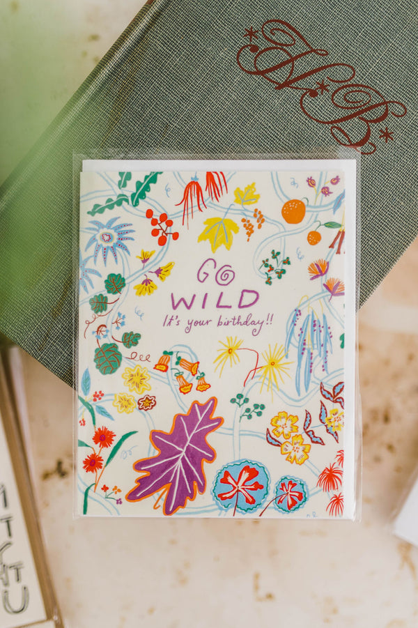 go wild | birthday card