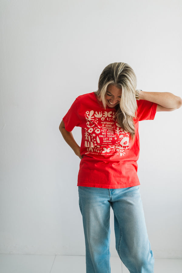 yesterday is gone | paprika comfort colors tee