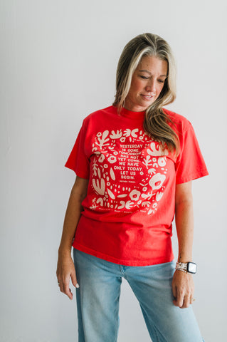 yesterday is gone | paprika comfort colors tee