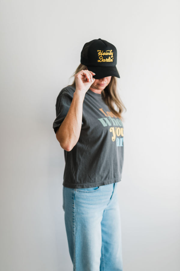 love where you are | pepper boxy cropped tee