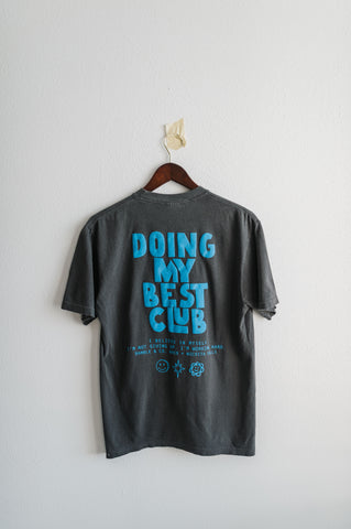 doing my best club puff ink | pepper comfort colors tee