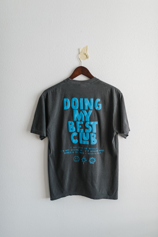 doing my best club puff ink | pepper comfort colors tee