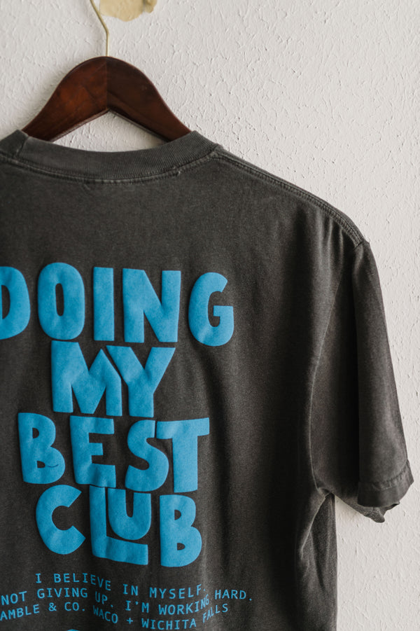 doing my best club puff ink | pepper comfort colors tee