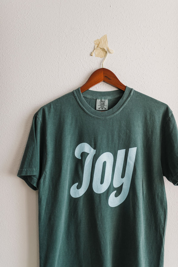 joy | blue spruce comfort colors tee