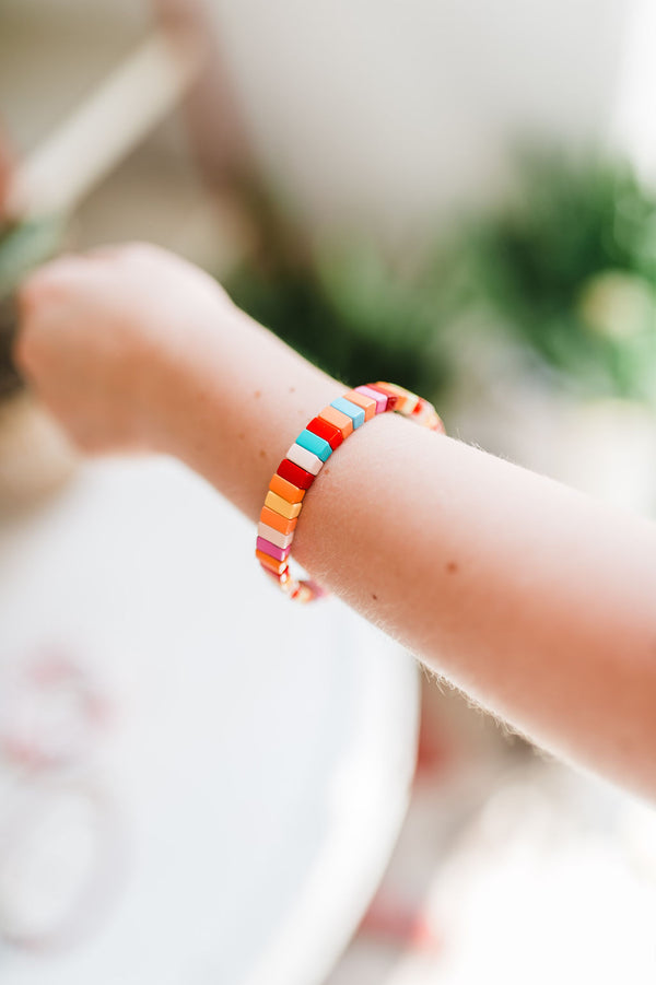 beaded enamel bracelet | bahamas