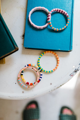 beaded enamel bracelet | belly laugh