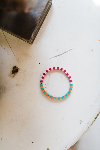 beaded enamel bracelet | front row