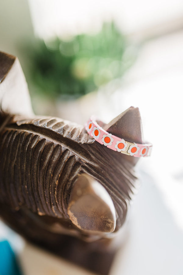 beaded enamel bracelet | calla