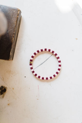 beaded enamel bracelet | love interest