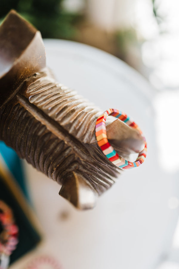 beaded enamel bracelet | bahamas