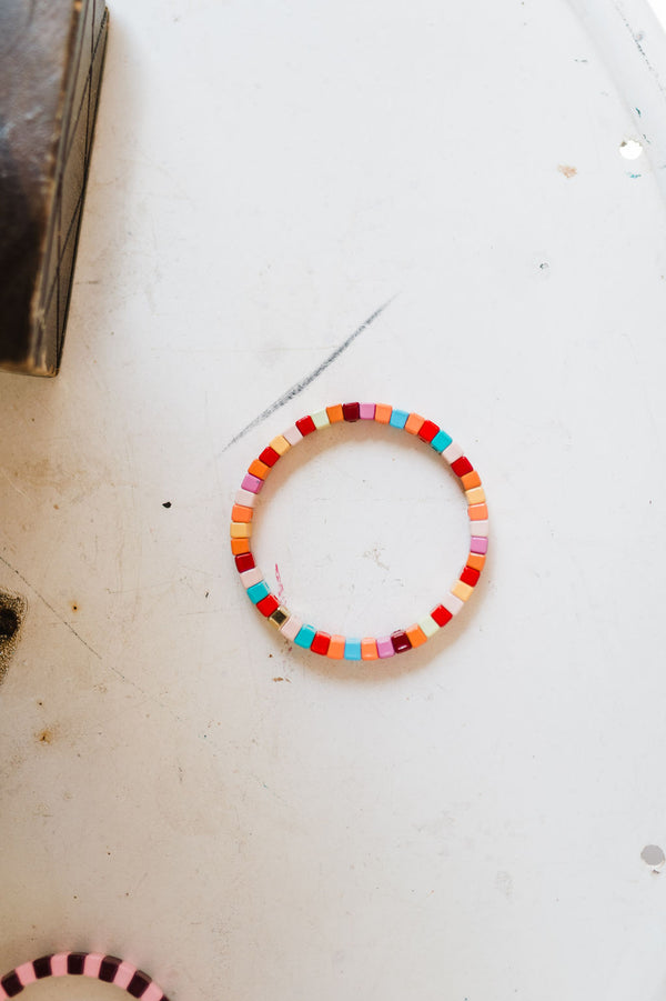 beaded enamel bracelet | bahamas