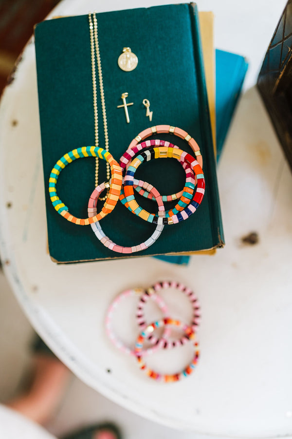 beaded enamel bracelet | summer vacation