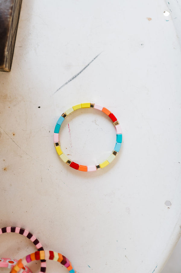 beaded enamel bracelet | summer vacation