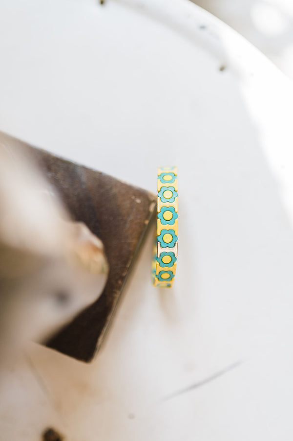 beaded enamel bracelet | daffy