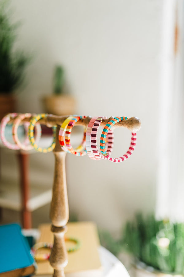 beaded enamel bracelet | new crush