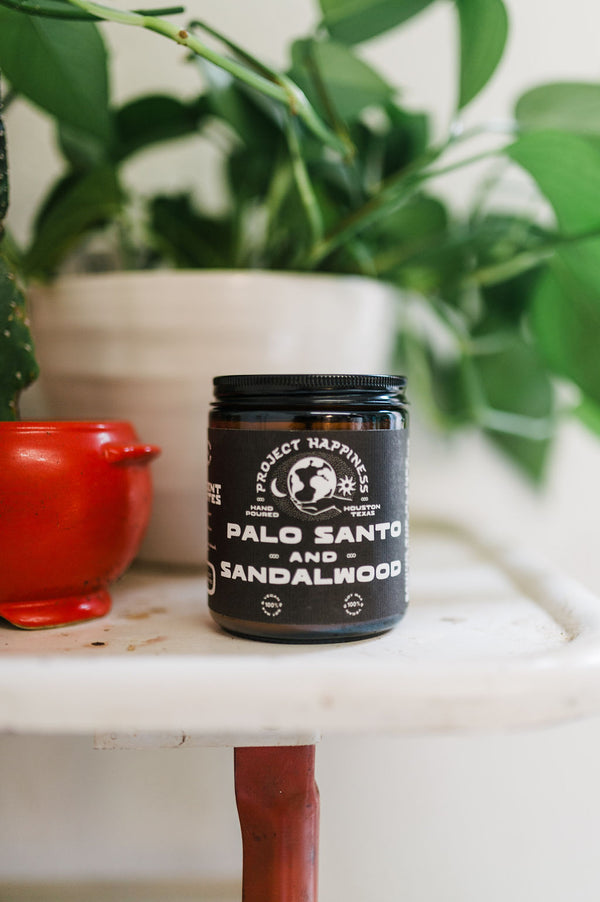 8 oz soy candle | palo santo & sandalwood