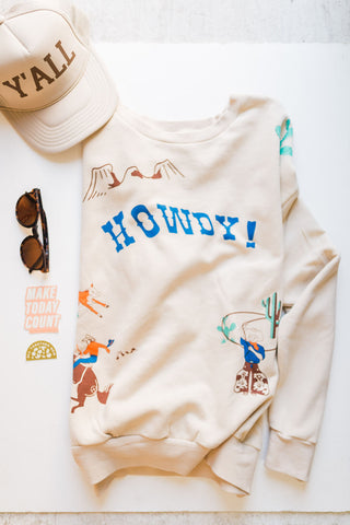 western howdy | sweatshirt