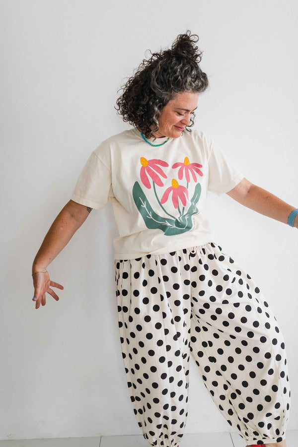 sow the seeds | ivory comfort colors boxy crop tee