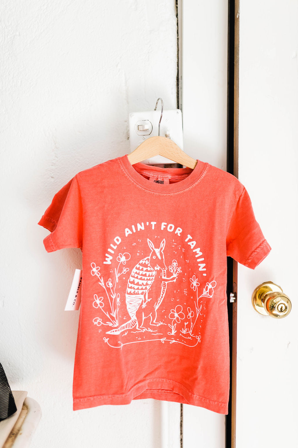 wild ain't for tamin' | youth watermelon tee