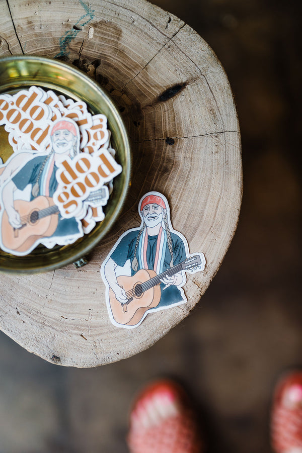 willie nelson | sticker