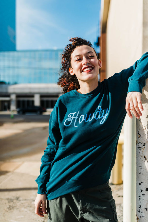 howdy  | atlantic drop shoulder fleece crewneck