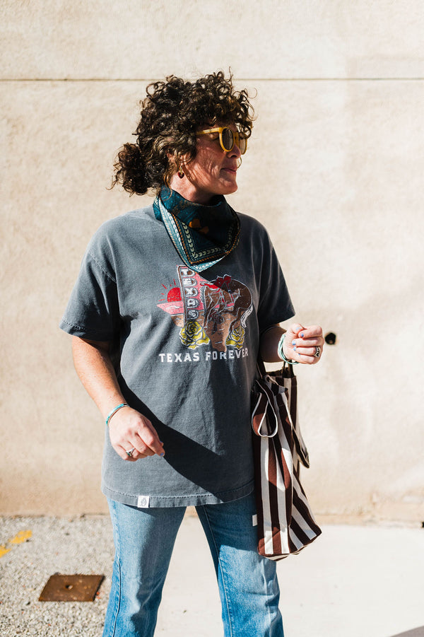 texas forever | faded black relaxed tee