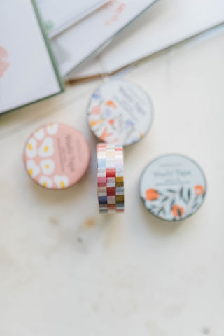 check multi color |  washi tape