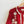 daisy embroidered trim cardigan sweater | crimson
